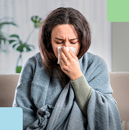 mujer con dengue se suena