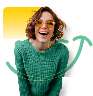 Mujer joven sonriendo