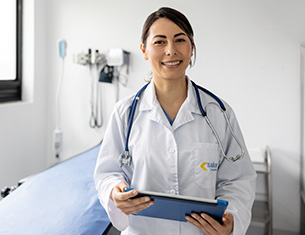 doctora sonriendo