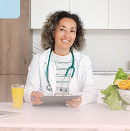 nutricionista sonriendo