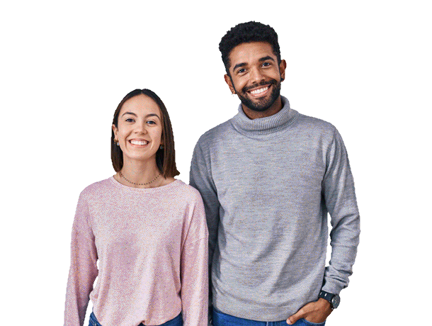 Dos personas sonriendo